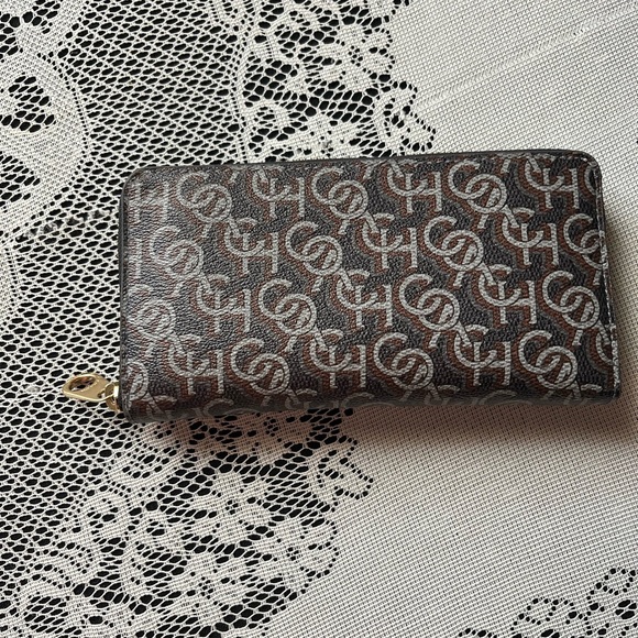 Coach Blue with Brown and Gray Monogram Wallet - Picture 5 of 7